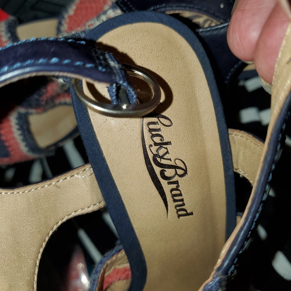 Lucky Brand Crochet Wedges Size 6 - Picture 2 of 4